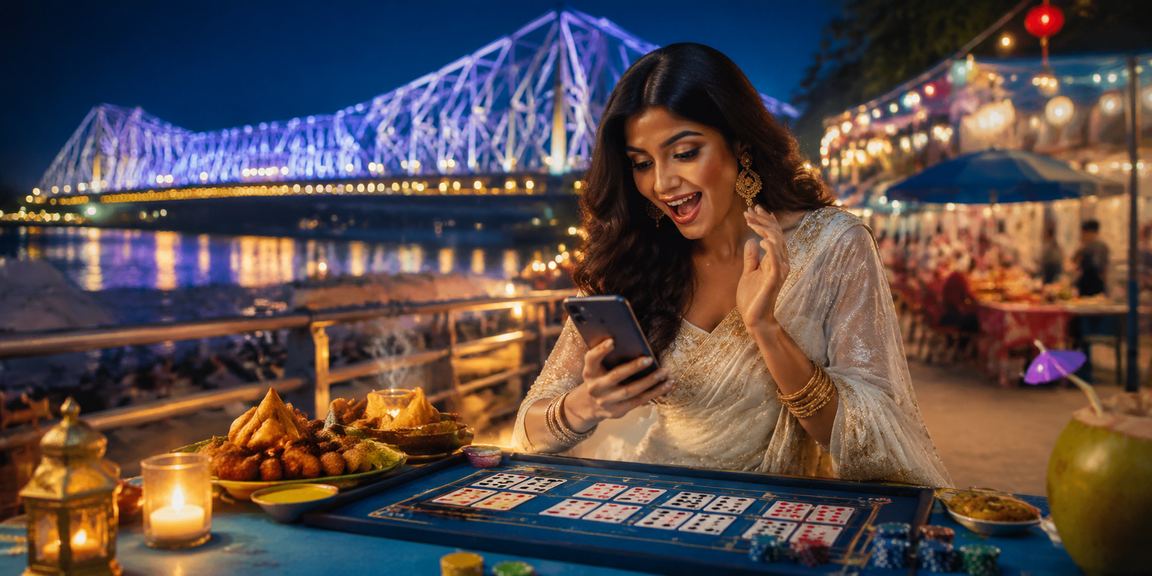 Relaxed Indian player enjoying online casino games including Aviator on mobile